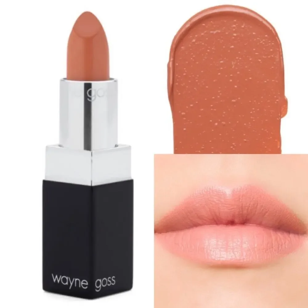 Wayne Goss The Essential Lip Pencil-light Nude‎ & Luxury Cream Lipstick-Cashew